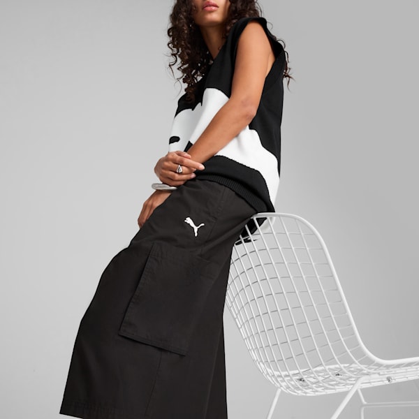 FUTURE ARCHIVE Relaxed Fit 16" Cargo Jorts, PUMA Black, extralarge-IND